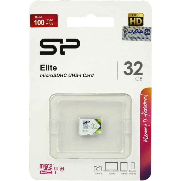 رم میکرو 32 گیگ سیلیکون پاور Elite U1 C10 100MB/s