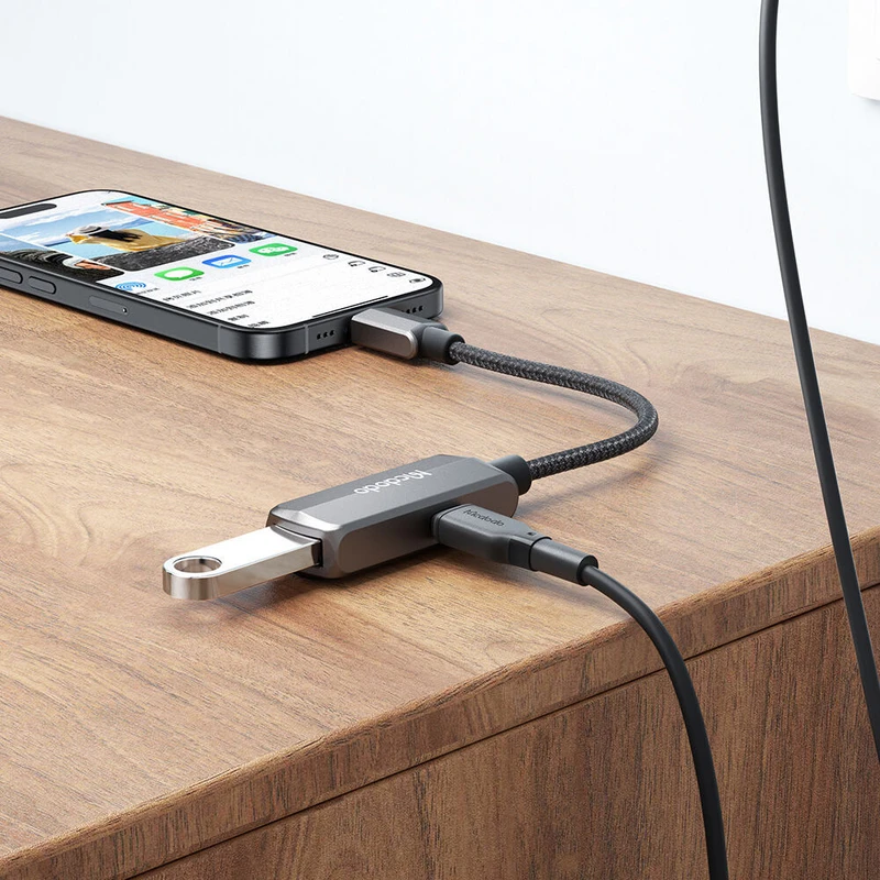 تبدیل OTG مک دودو مدل CA-2830 دو کاره USB-C به USB - Image 2
