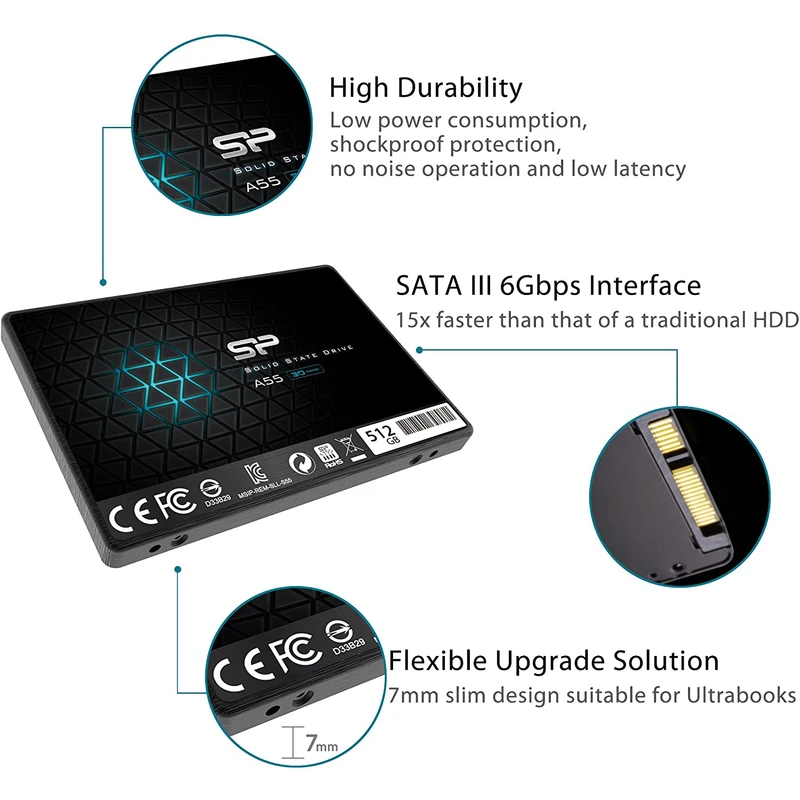 اس اس دی اینترنال سیلیکون پاور مدل Ace A55 ظرفیت 512گیگابایت - Image 4