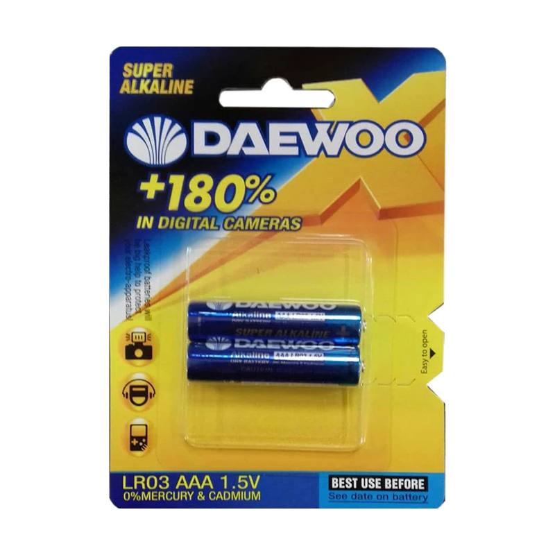 باتری 2 عددی نیم قلم دوو آلکالاین | DAEWOO
