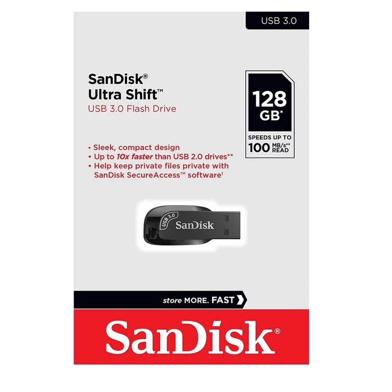 فلش مموری سن دیسک مدل ULTRA SHIFT CZ410 ظرفیت 128 گیگابایت | SANDISK - Image 4