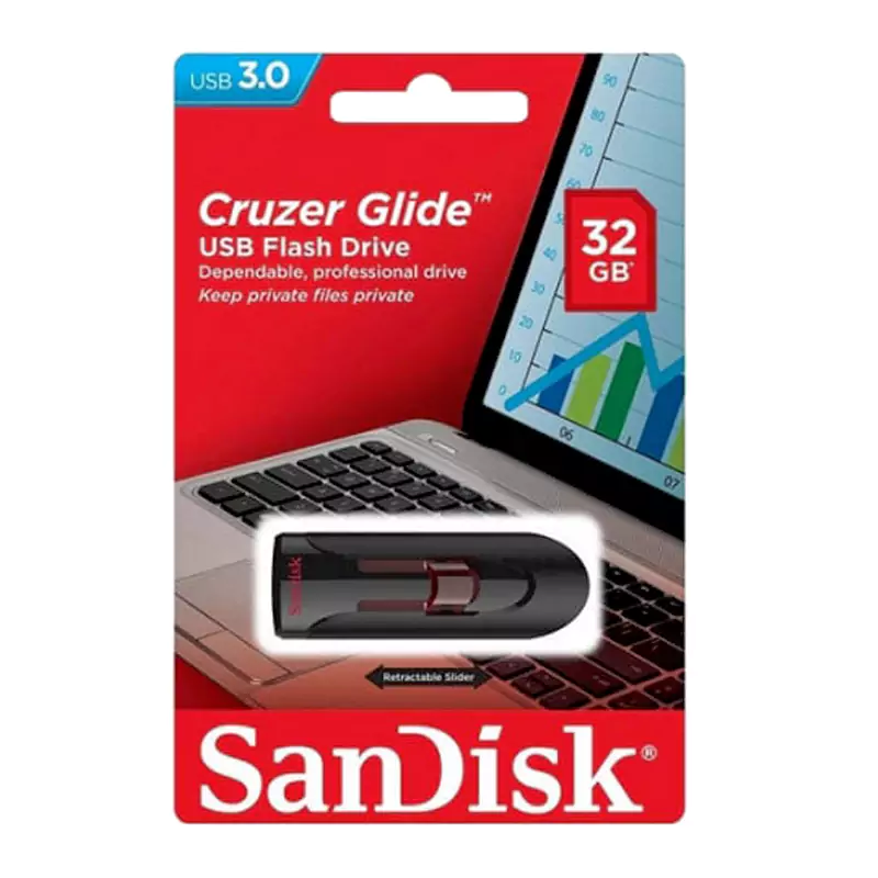 فلش سن دیسک مدل CRUZER GLIDE CZ60 ظرفیت 32 گیگابایت | Sandisk - Image 5