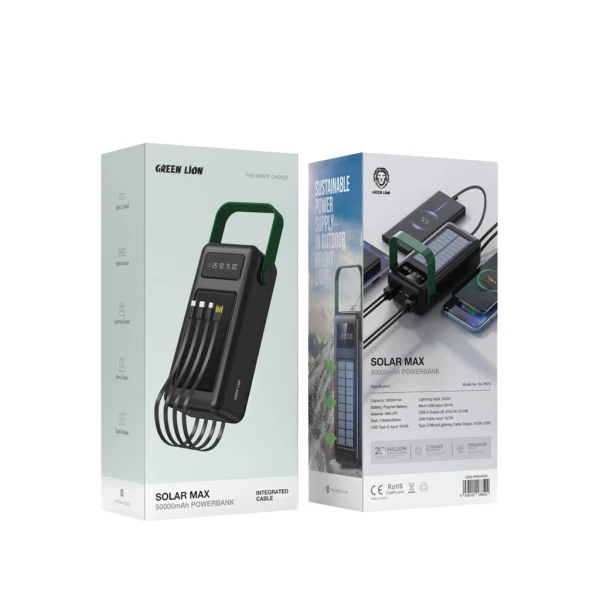 پاوربانک خورشیدی 50000 گرین لاین Solar Max - Image 2