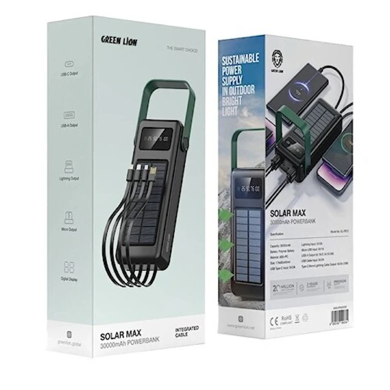 پاوربانک گرین لاین مدل Solar max ظرفیت 30000 - Image 2