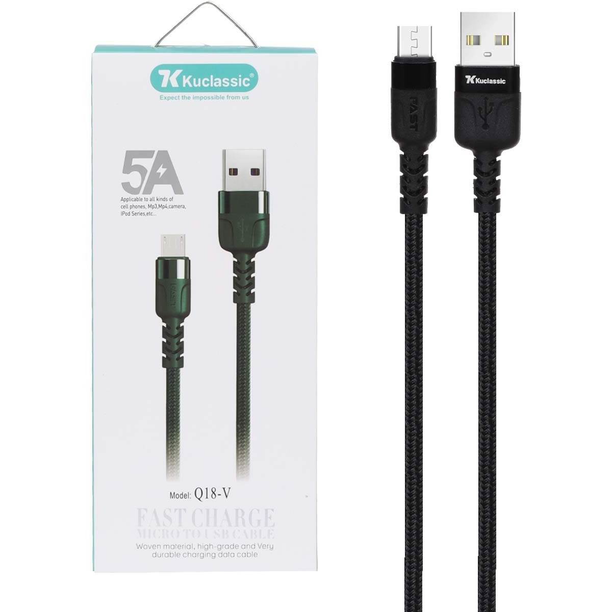 کابل شارژ Kuclassic میکرو Q18-V