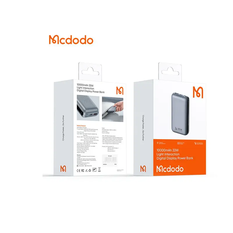 پاوربانک مک دودو MC4530 ظرفیت 10000 میلی آمپر ساعت - Image 3